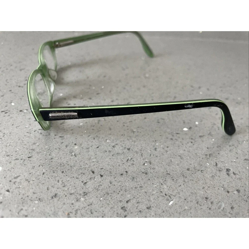 Nautica Eyeglasses Frames ONLY N9511 060 47-17-130 Black Full Rim Green